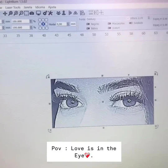 Personalized Eye Engrave Necklace