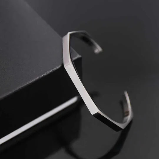Men’s Hexagon Adjustable Bangle