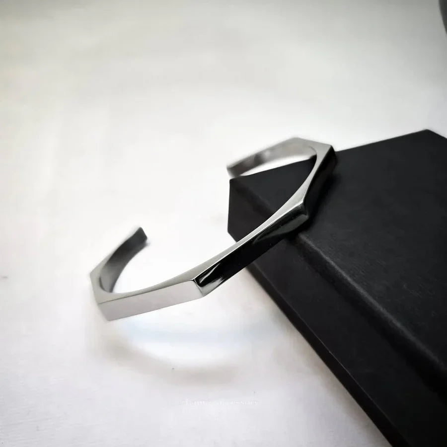 Men’s Hexagon Adjustable Bangle