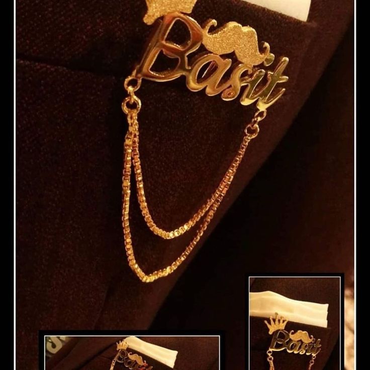 Royal Name Brooch