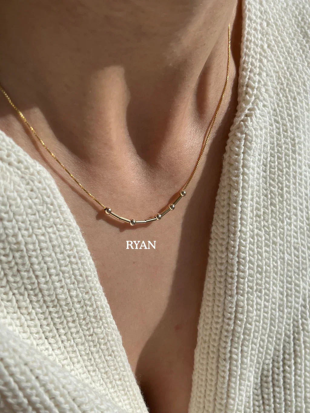 Personalise Morse Code Necklace
