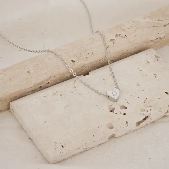 Heart Initial Necklace